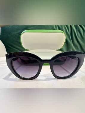 kate spade Saturday Black Cat Eye Women's Sunglasses